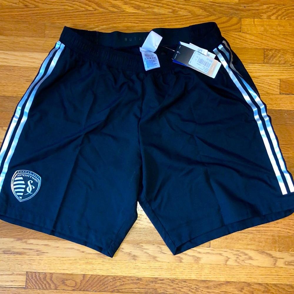 Adidas Auth Sporting Kansas City MLS Soccer Shorts
